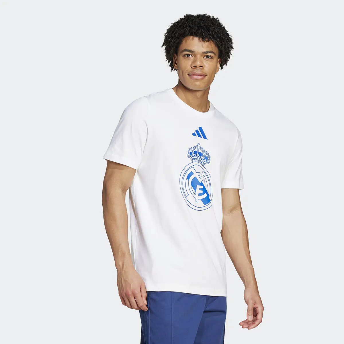 

Футболка мужская Real Madrid CF DNA Gr Tee Adidas, белый/синий