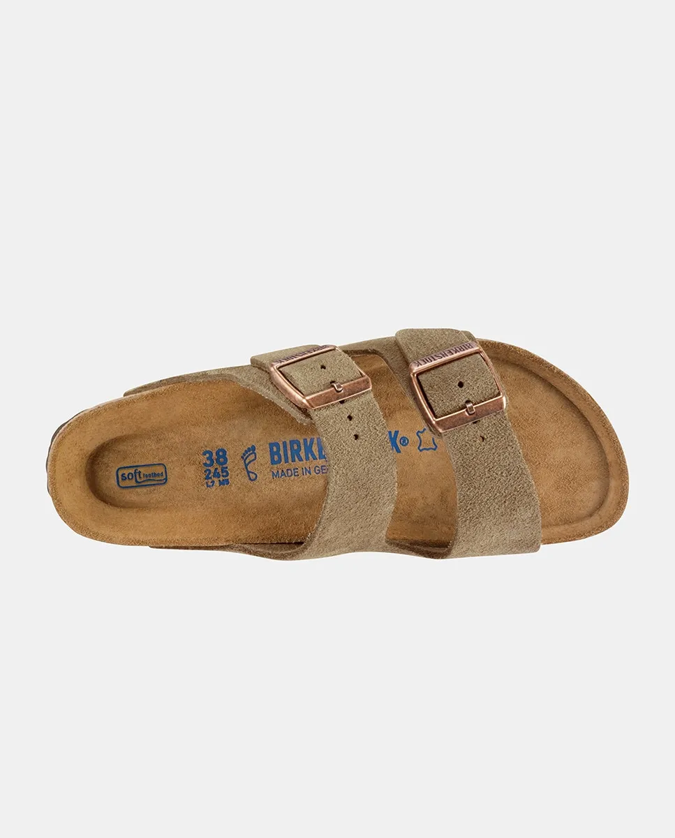 Женские сандалии Arizona Birkenstock, цвет Topo — фото 3