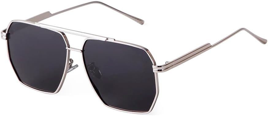 

Ретро металлические солнцезащитные очки большого размера для женщин и мужчин, винтажные классические зеленые солнцезащитные очки с защитой от УФ-излучения UV400 TKKTLLT, C5