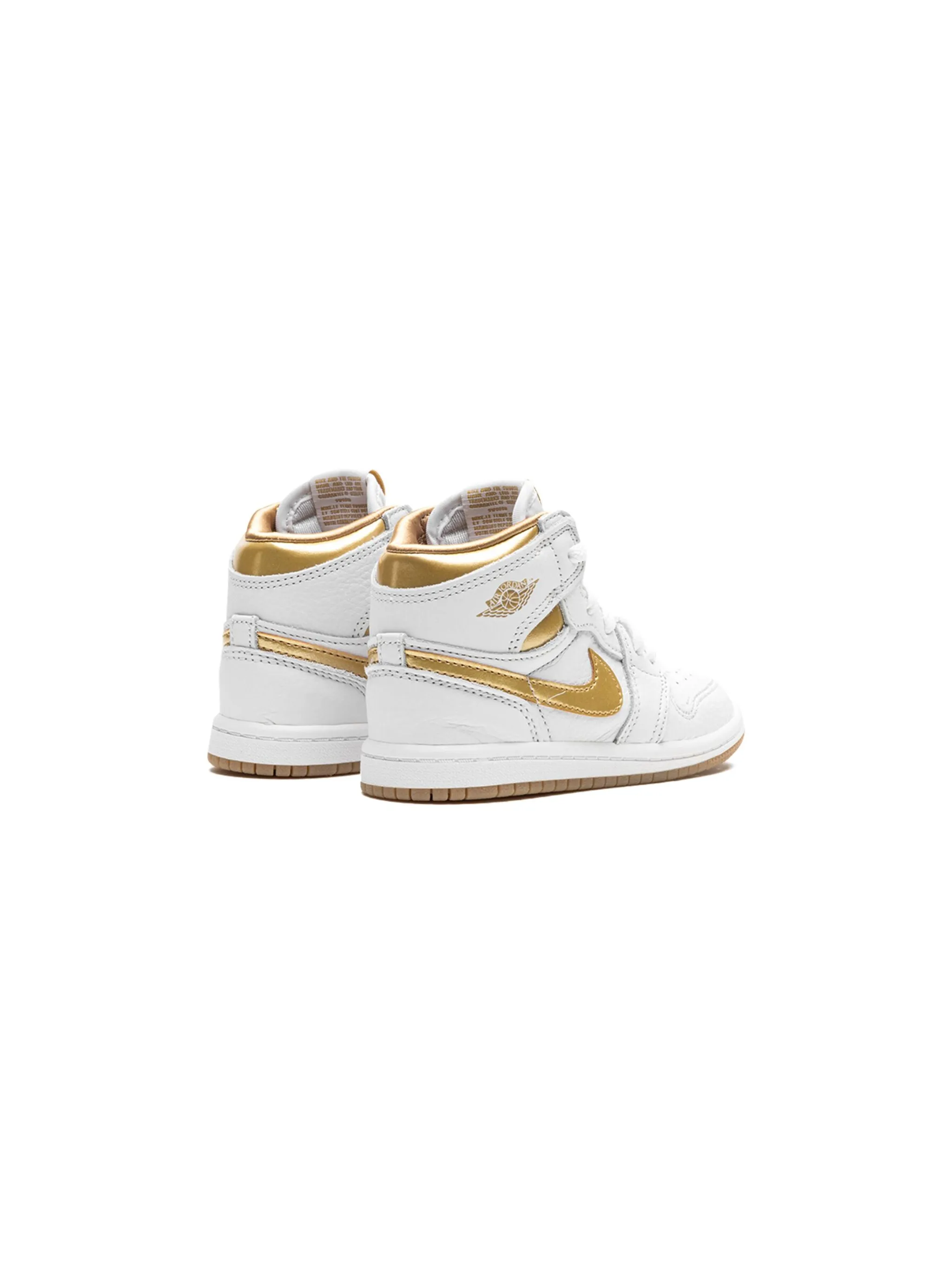 Кроссовки Air Jordan 1 Retro High OG Metallic Jordan Kids, белый — фото 4