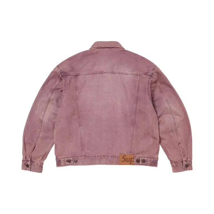 Джинсовая куртка Supreme Denim Trucker Jacket, фиолетовый — фото 2