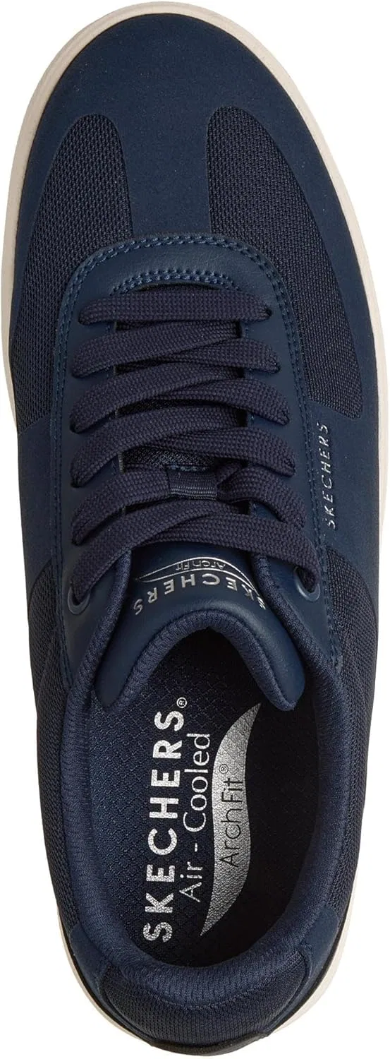 Мужские кроссовки Skechers Arch Fit Court Break Comodo Comfort, Navy Microfiber Duraleather — фото 3