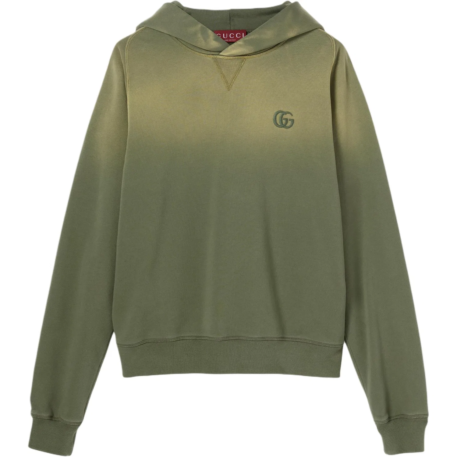 Свитшот GUCCI из хлопкового джерси, Forest Green