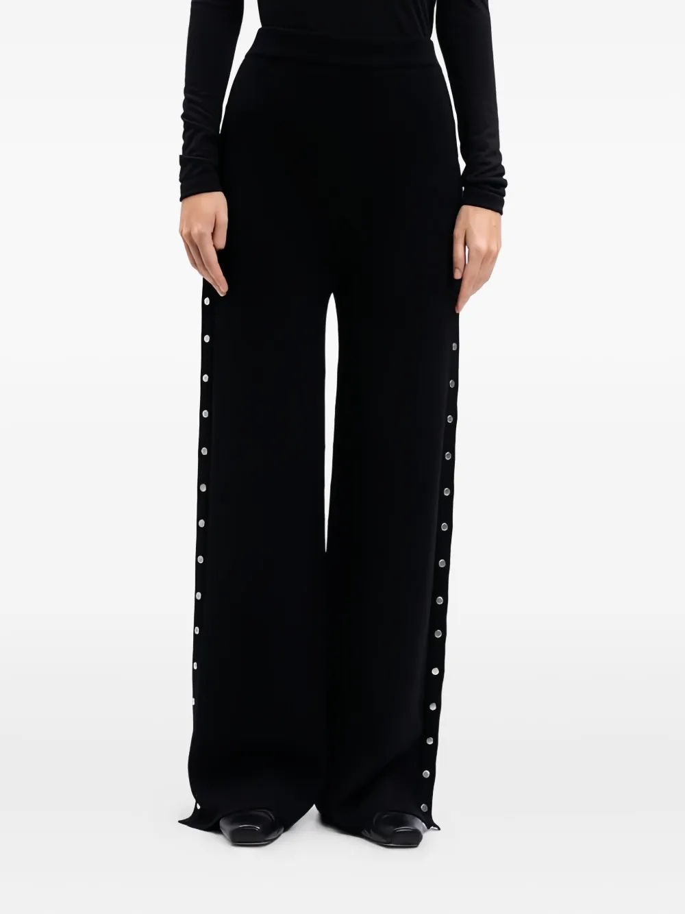 

Брюки с пуговицами JIL SANDER, черный