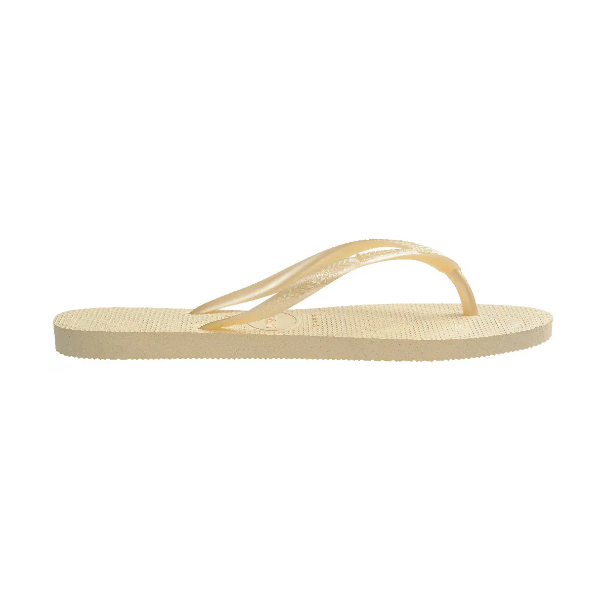 Женские шлепанцы Hav. Тонкий сливочный крем 412 Havaianas, натуральный — фото 3
