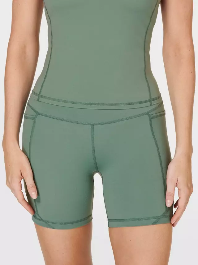 

Шорты Sweaty Betty Aerial 6" Workout, цвет cool forest green