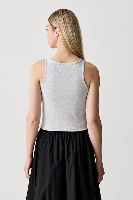 Топ tank top Adidas, серый — фото 3