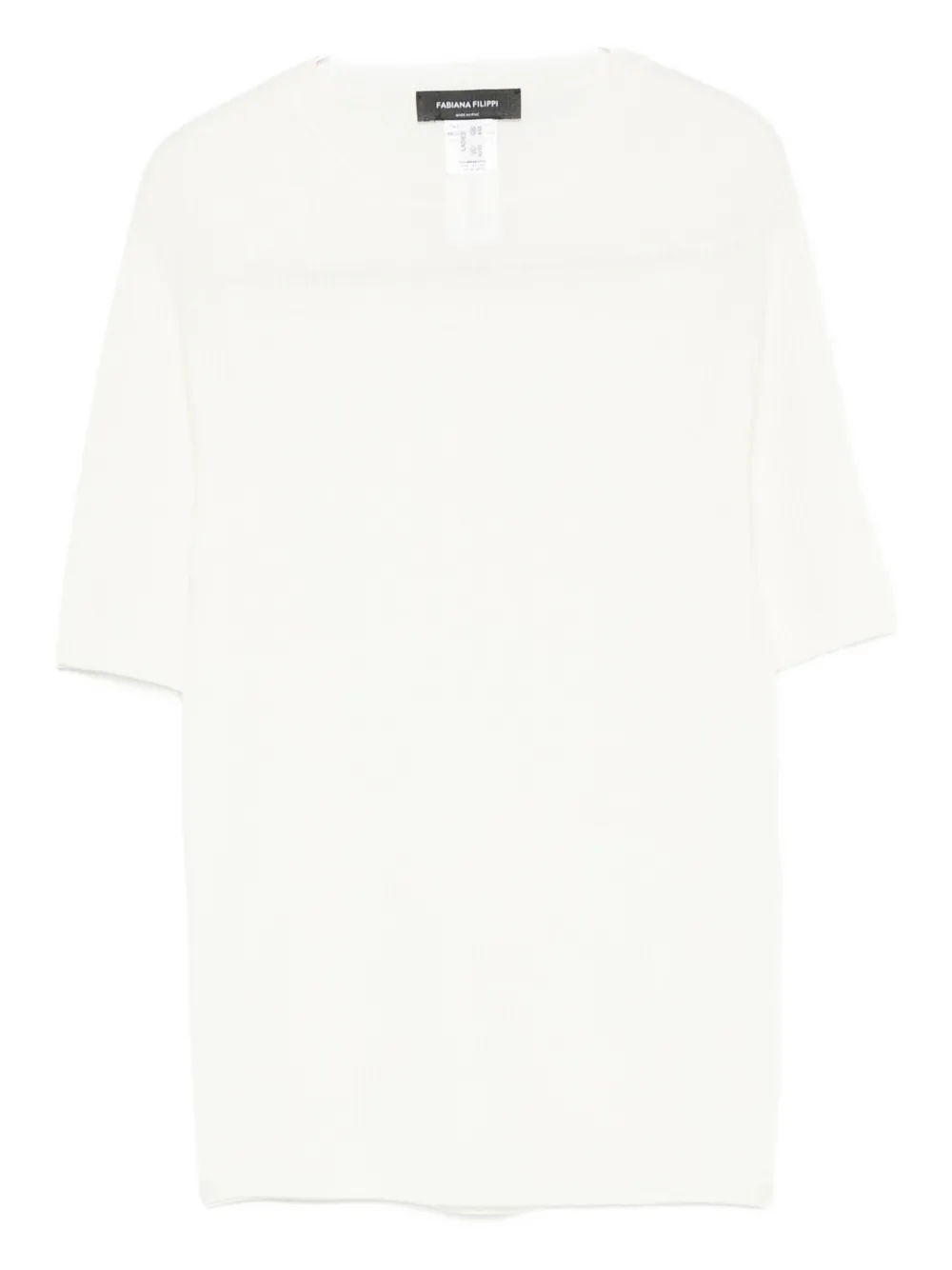 

Трикотажный топ из шерстяной смеси Fabiana Filippi, белый