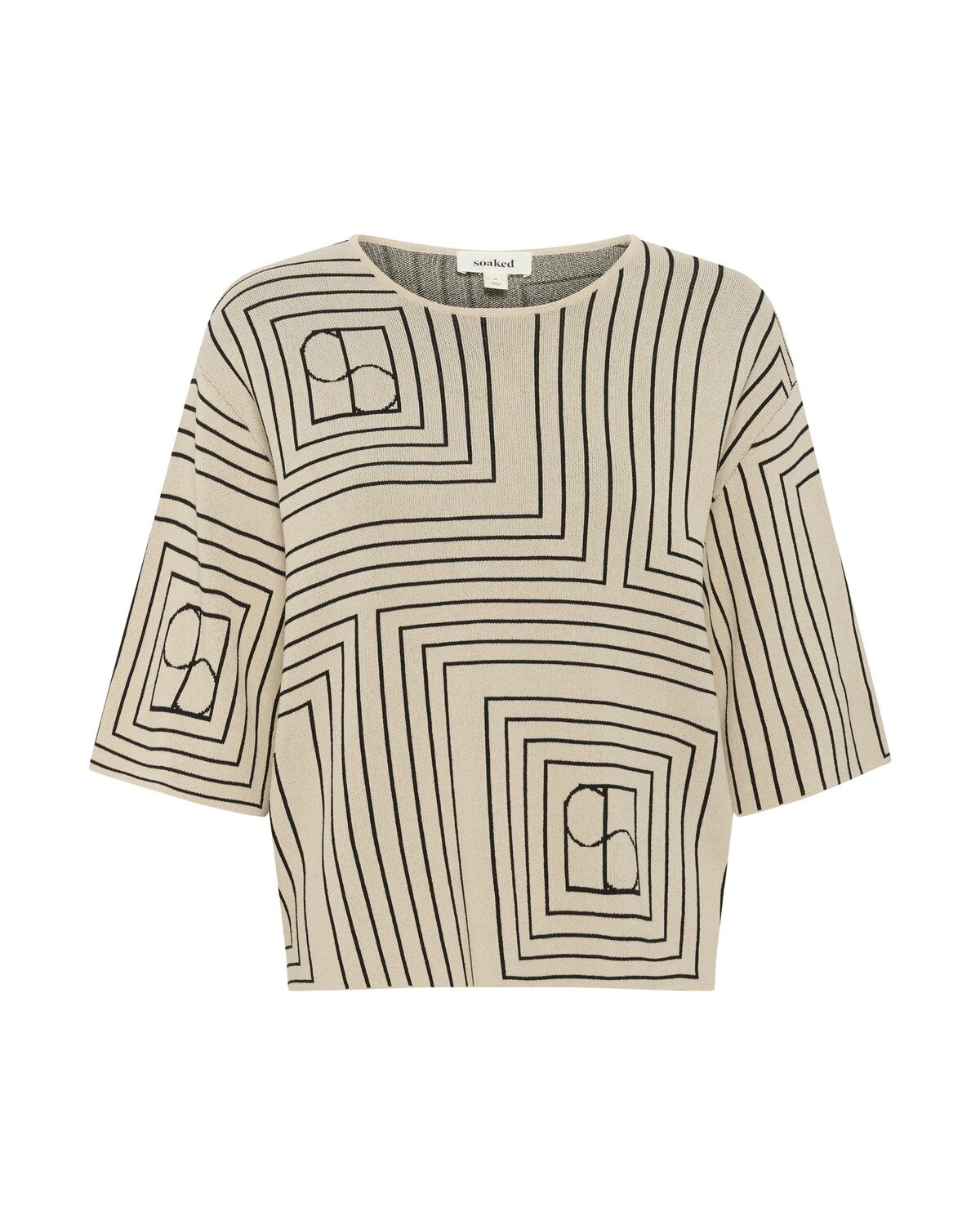 

SOAKED IN LUXURY Свитер 'Indianna Medea' в светло-бежевом цвете