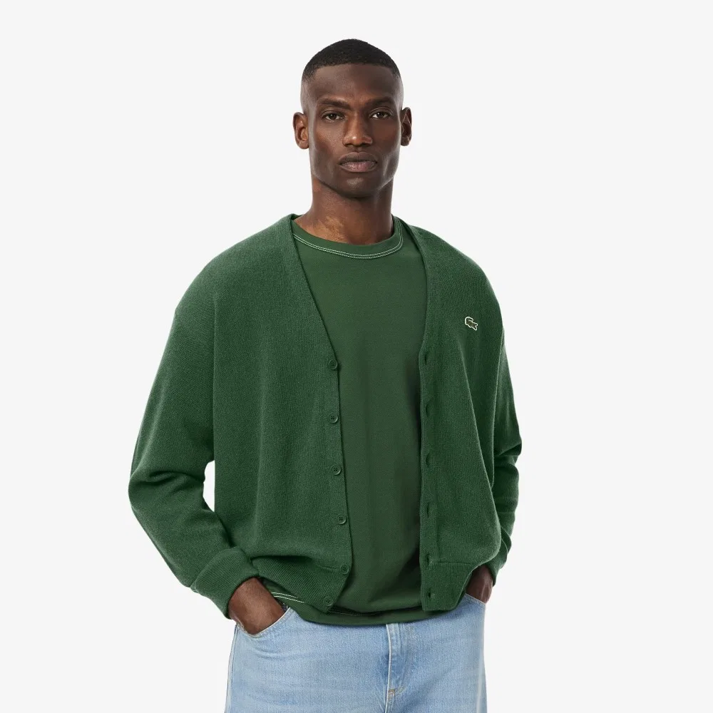 Мужской кардиган Links Links зелёного цвета от Lacoste