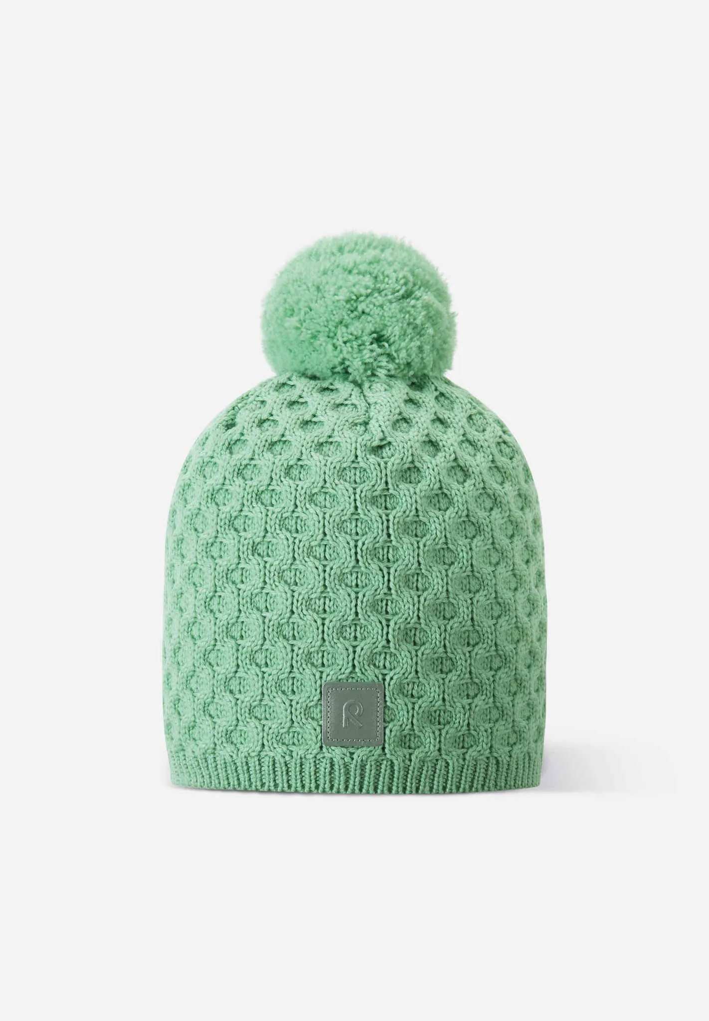 

Детская шапка из шерсти мериноса Никсунд. Reima, цвет Calm Green