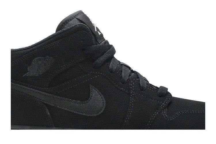 Кроссовки Air Jordan Air Jordan 1 Mid BG 'Black', черный — фото 3