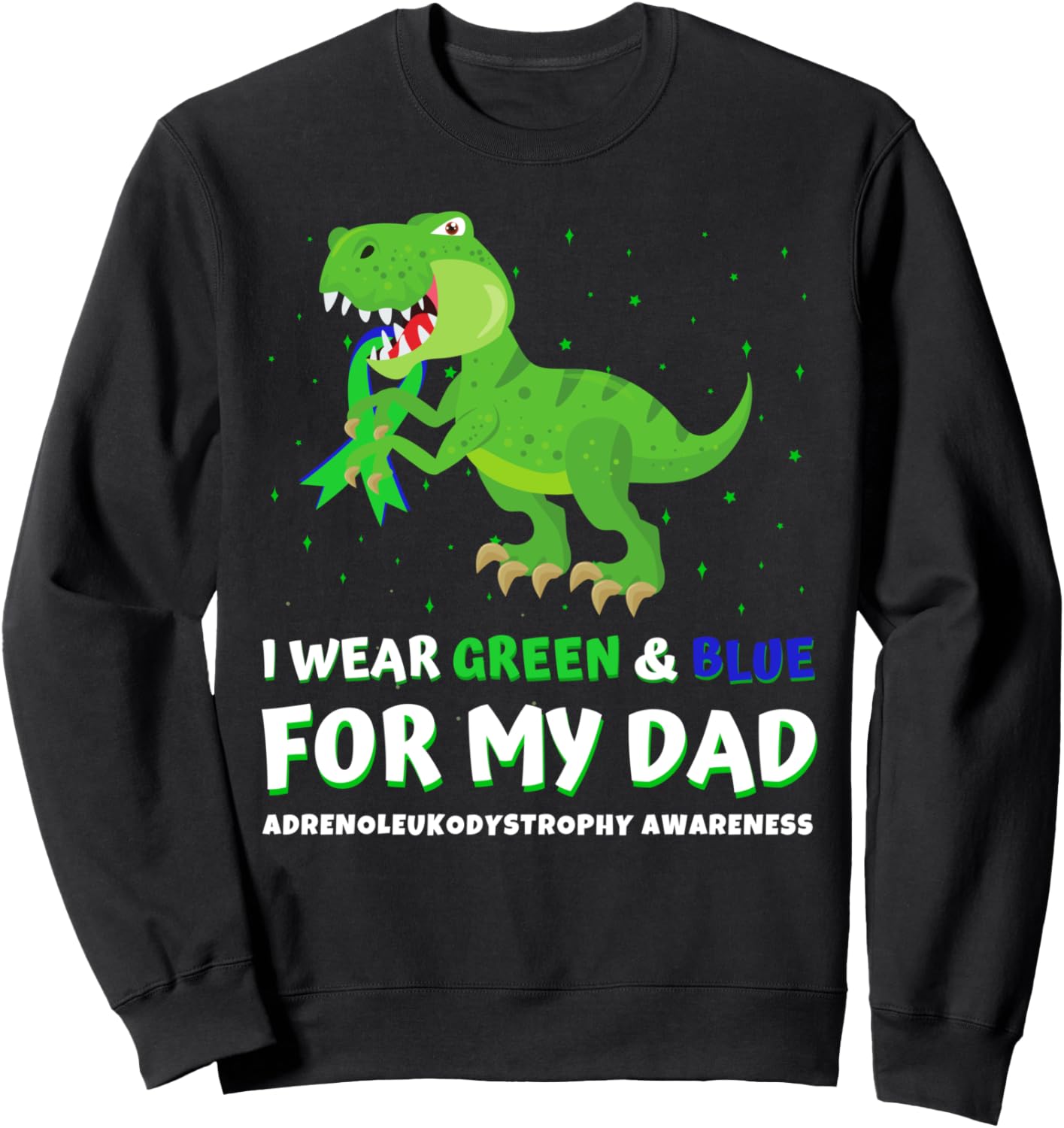 

Толстовка с изображением динозавров в зеленой и черной толстовках, посвященная проблеме дистрофии белого вещества надпочечников у моего отца Adrenoleukodystrophy Awareness Dad Dinosaur Gifts, Черный, Толстовка с изображением динозавров в зеленой и черной 