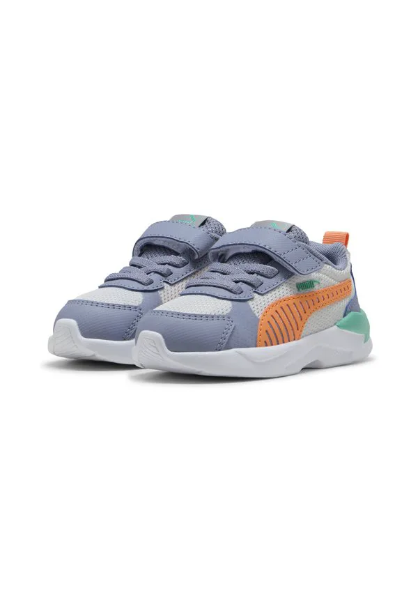Рентген 3 детские туфли Puma, Feather Gray-Melon Glow-Gray Sky-Vibrant Green — фото 2