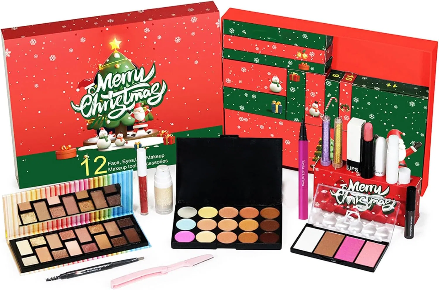 Набор косметики Advent Calendar Makeup, 12 дней, 1 шт