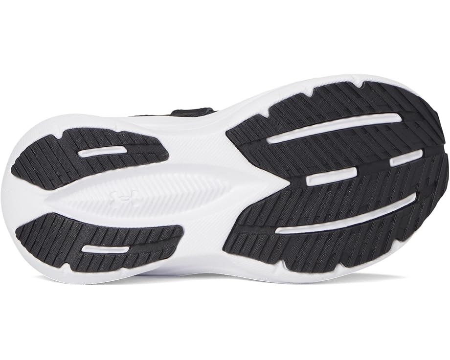 Детские кроссовки Under Armour Charged Assert 11 Alternate Closure (Little Kid) Under Armour Kids, Black/Black/White — фото 3