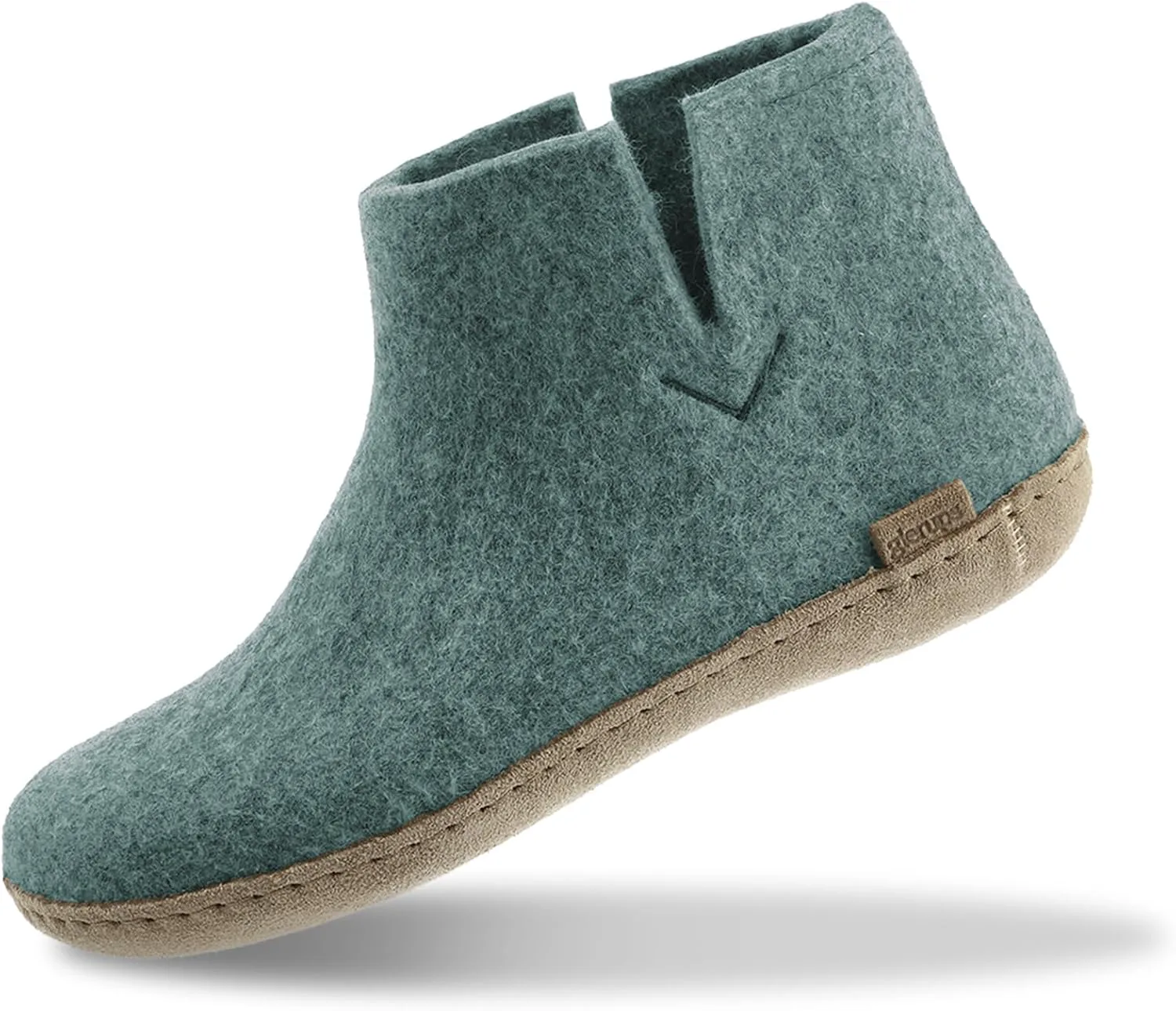 

Домашние тапочки Glerups из 100% шерсти с кожаной подошвой - Унисекс