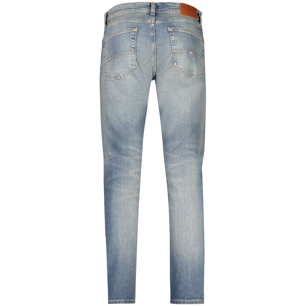 Синие хлопковые узкие мужские джинсы Tommy Hilfiger, Blue — фото 2