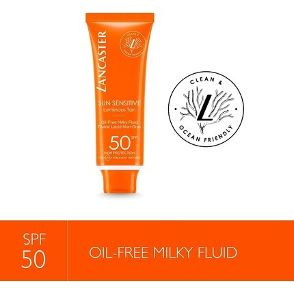 Sun Sensitive Protector Солнечная безмасляная молочная жидкость Spf 50, 50 мл, Lancaster — фото 3