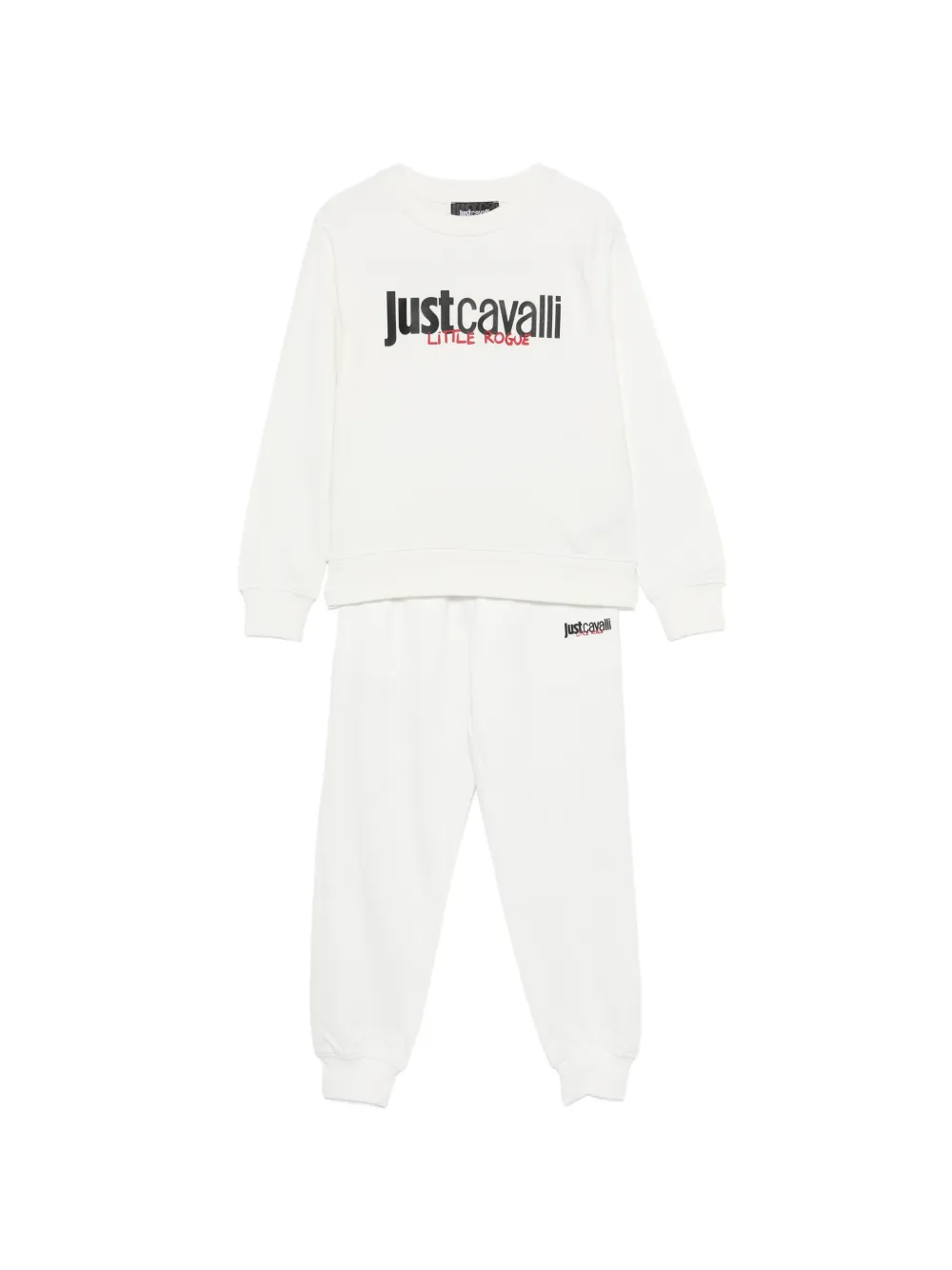

Спортивный костюм с логотипом Roberto Cavalli Junior, белый