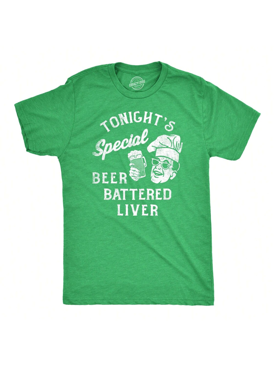 

Футболка мужская Tonights Special Beer Battered Liver, зеленый