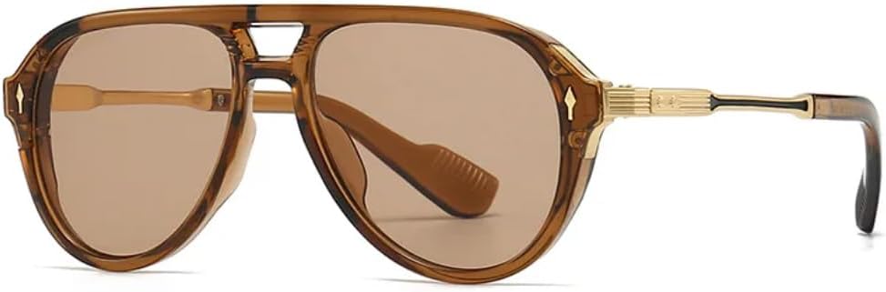 

Модные градиентные солнцезащитные очки UV400, трендовые очки с заклепками, роскошные женские солнцезащитные очки в стиле ретро с двойной перемычкой, мужские солнцезащитные очки SZVVBKK, Tyj182-6