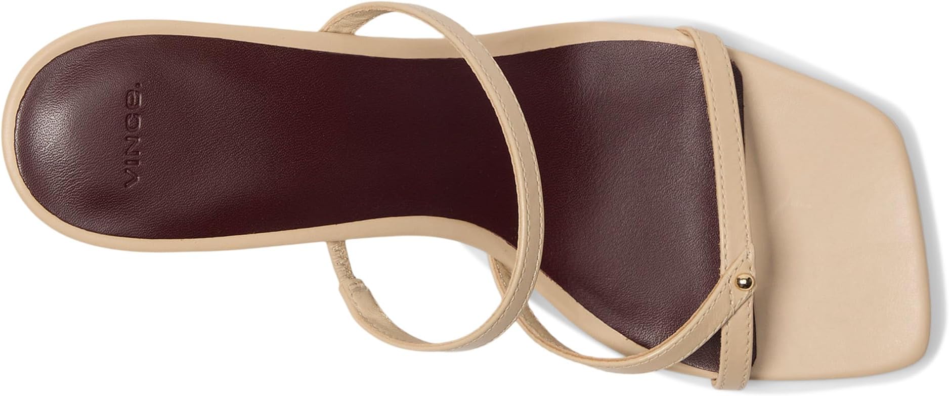 Туфли Vince Ona Strappy Sandals, цвет Birch Sand Beige Leather — фото 2