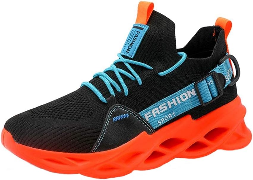 

Мужские спортивные кроссовки BORAMAX для бега, спортивные кеды, прогулочная обувь для мужчин, дышащие сетчатые нескользящие кроссовки для баскетбола, оранжевый