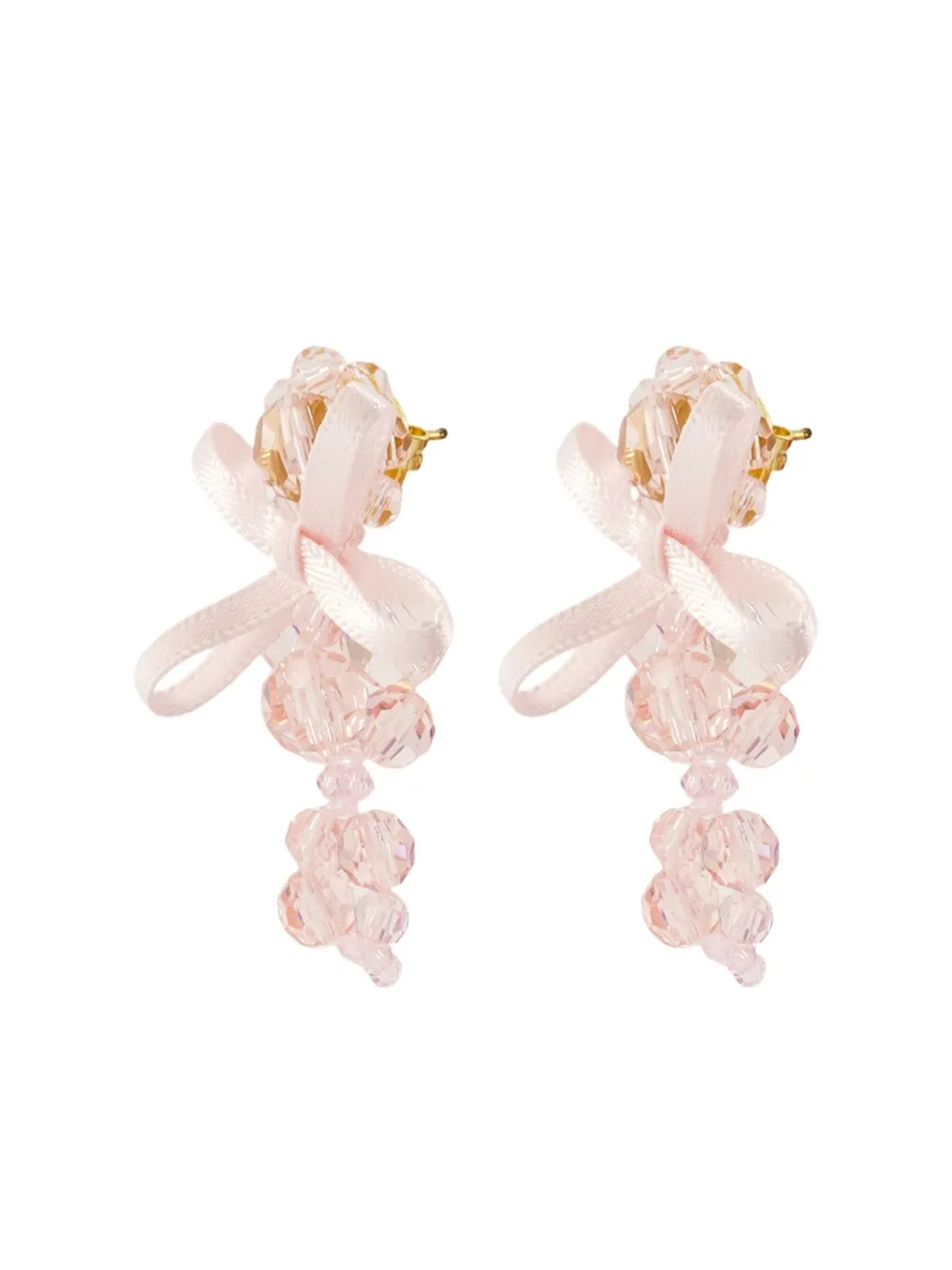 

Миниатюрные серьги-бантики Simone Rocha, золотой