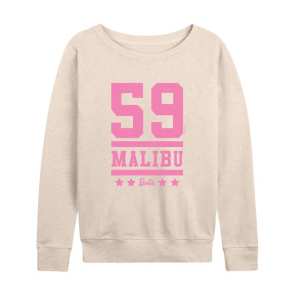 

Женская графическая толстовка с длинным рукавом Malibu 59 из френч тери Barbie, бежевый