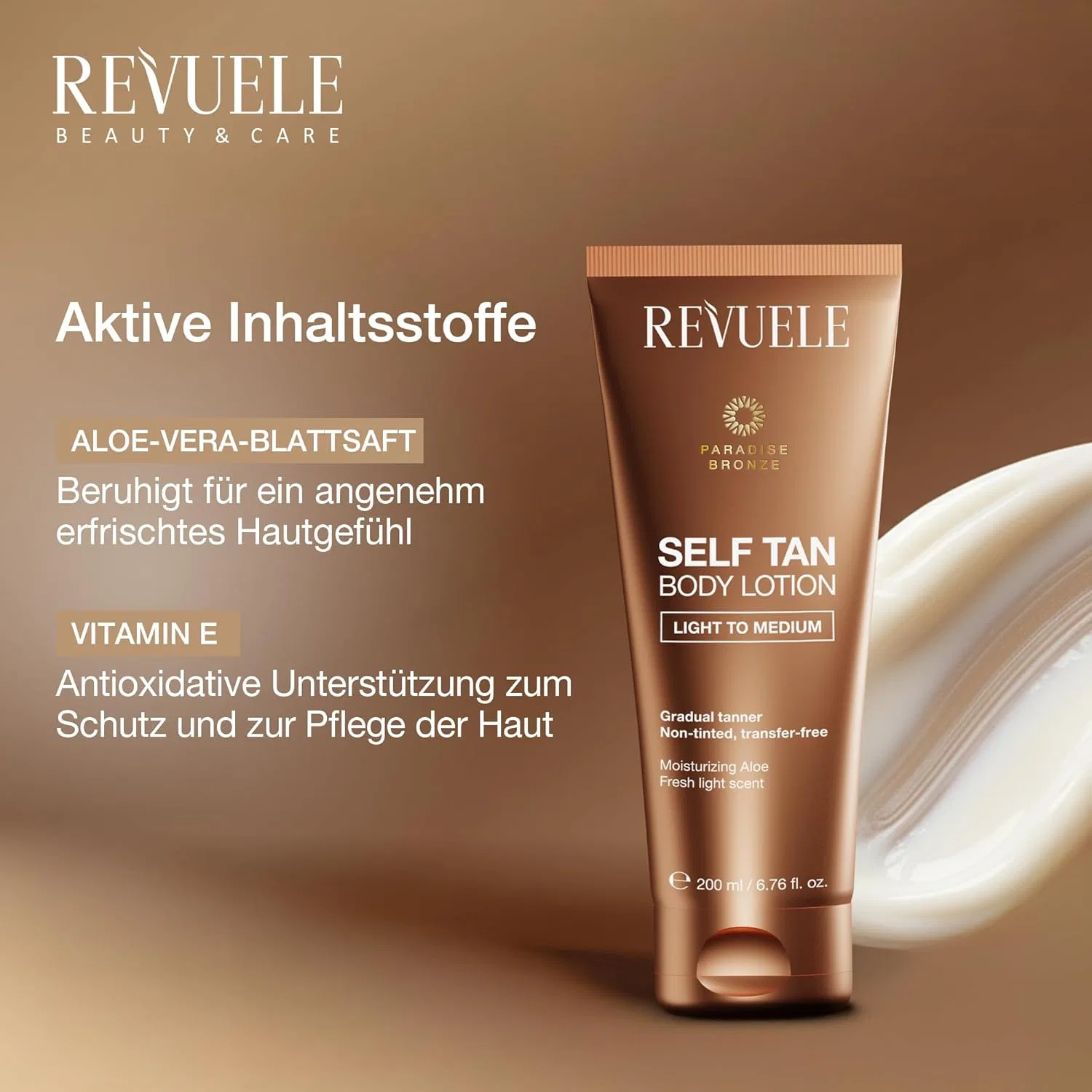 Лосьон-автозагар для тела REVUELE Light to Medium, 200 мл Revuele — фото 4