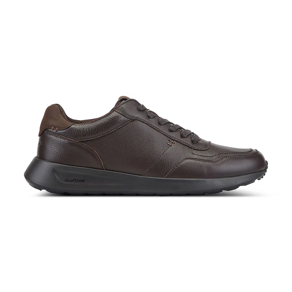 Мужские низкие кроссовки Duoform Phelan Ubal тёмно-коричневые от Rockport — фото 2