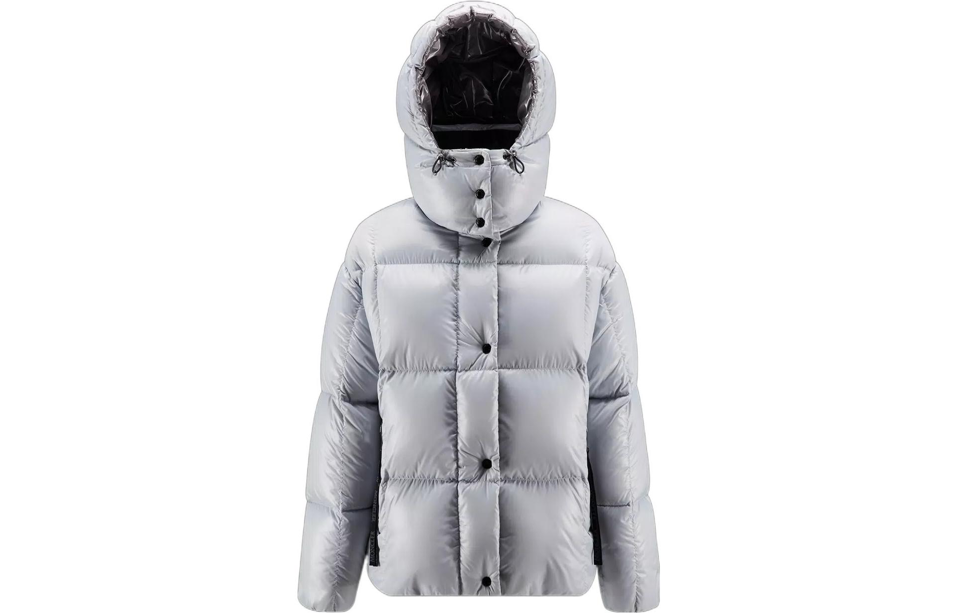 Короткая пуховая куртка Parana сиренево-серый/темно-серый Moncler, темно-серый — фото 2