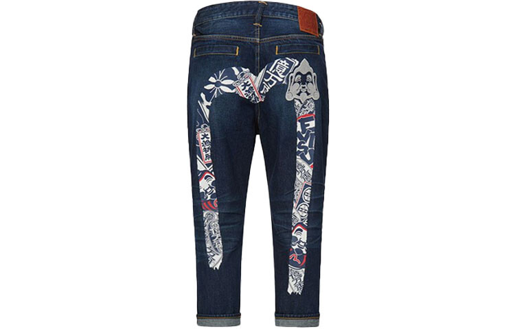 

Джинсы мужские деним синие Evisu, синий