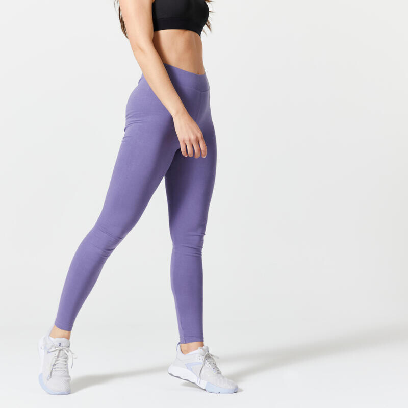 

Леггинсы женские слим - 500 Fit+ фиолетовые DOMYOS, цвет blau