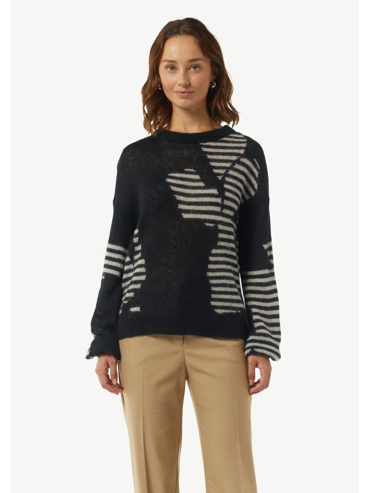 

Пуловер comma Strickpullover langarm, черный