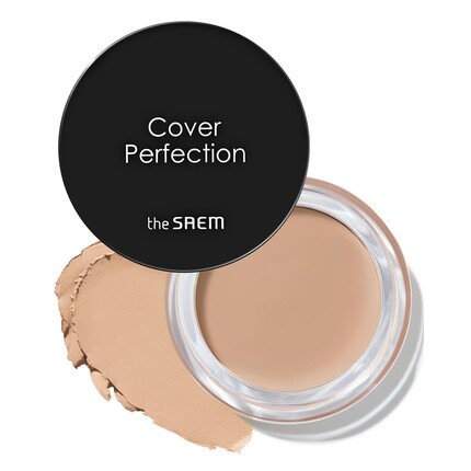 

THESAEM Cover Perfection Pot Concealer #02 Rich Beige Бальзам с высокой адгезией и матовым финишем Контроль кожного сала для жирной и комбинированной кожи