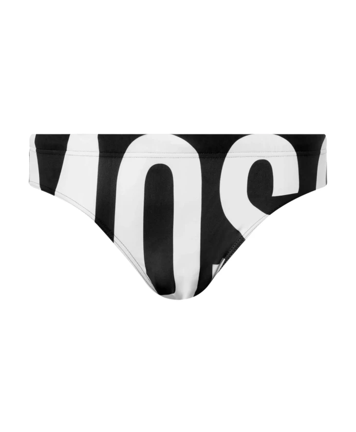 

Черные плавки с макси-логотипом Moschino, черный