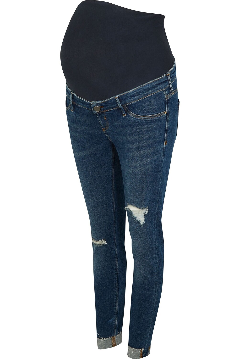 

Джинсовые джинсы скинни Molly Mat Overbump Tortellini River Island, синий
