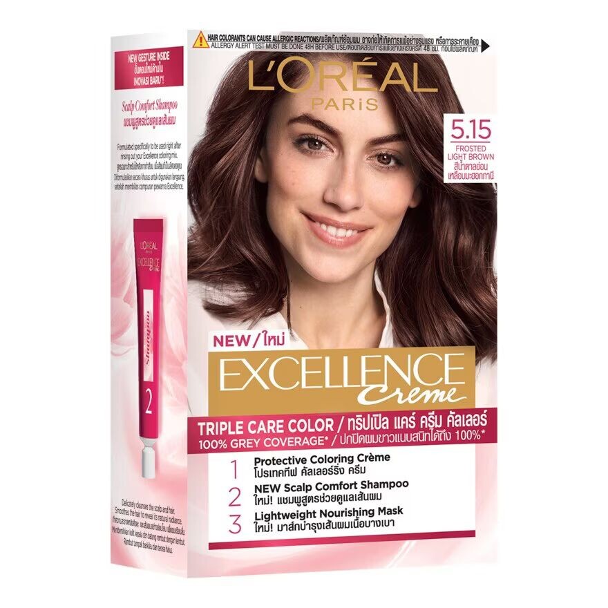 

Excellence L'Oreal Paris Creme No.5.15 Матовый Светло-Коричневый, Frosted Light Brown