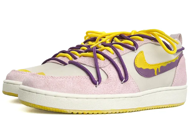 

Кроссовки для скейтбординга Court Borough Series женские, низкие, фиолетовый/желтый Nike