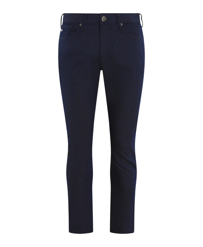 

Синие мужские брюки с карманами Emporio Armani, синий