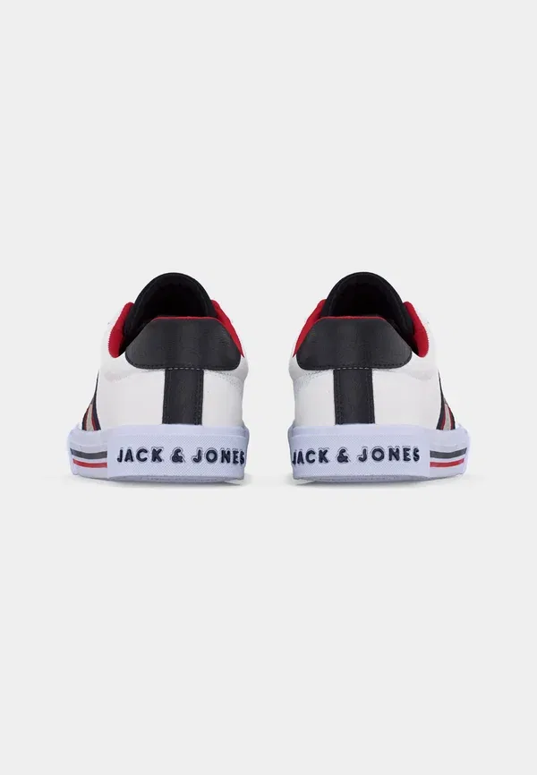 Кроссовки Jfwgorgon trainers Jack & Jones, белый/темно-синий/барбадосская вишня — фото 4