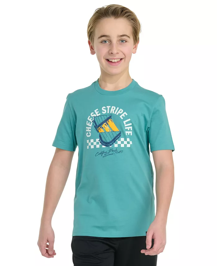 

Футболка с коротким рукавом Big Boy Cheese Stripe Life adidas, синий