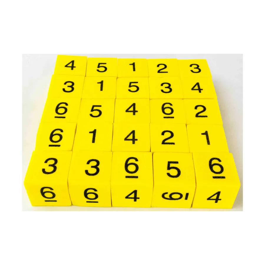 

Математические кубики с числами 1–6 (25), Dice - Foam (Koplow)