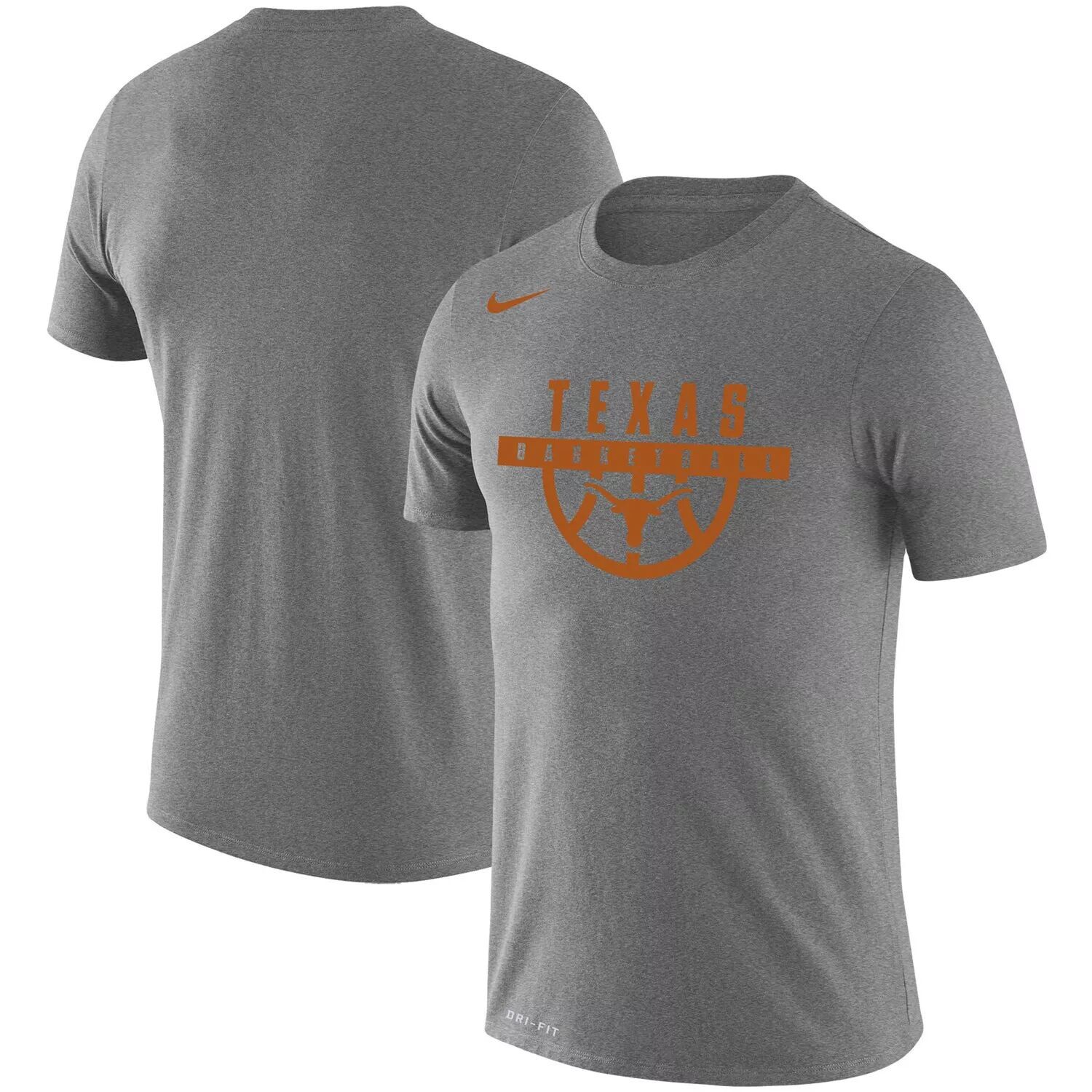 

Мужская серая футболка Texas Longhorns Basketball Drop Legend Performance Nike, Серый, Мужская серая футболка Texas Longhorns Basketball Drop Legend Performance Nike