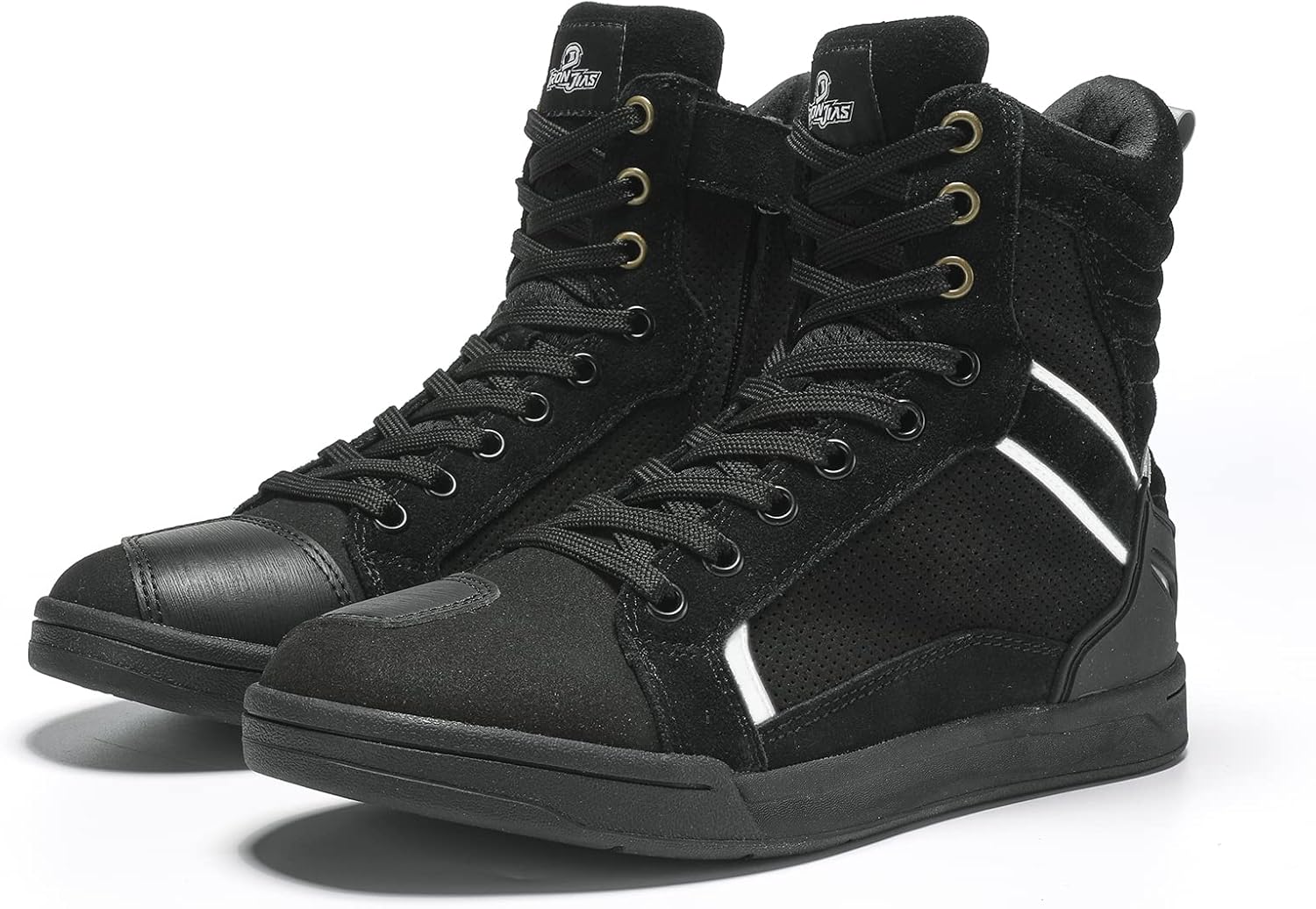 

Зимние мотоциклетные ботинки BORLENI для улицы, противоскользящие, для походов, туризма и работы для мужчин, черный