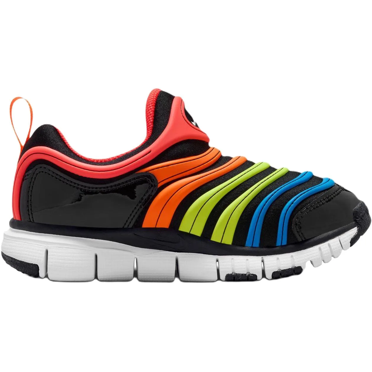 Nike Детские кроссовки Dynamo Free Breathable Low top Lifestyle черно-оранжевые — фото 3