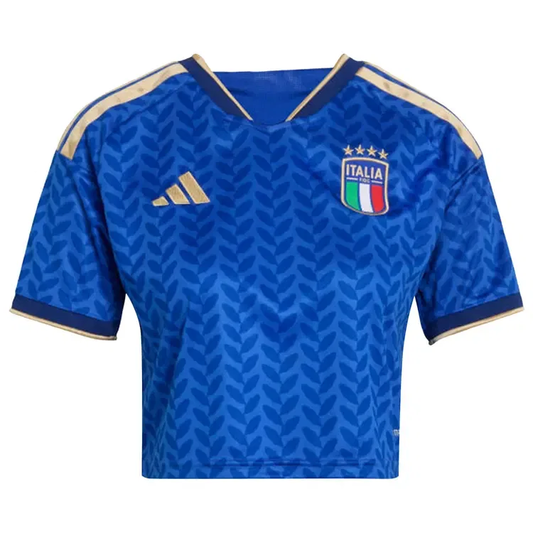 Укороченная футболка Adidas Italy 26 Home, синий