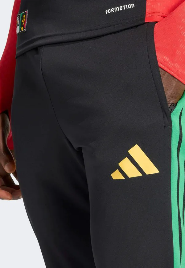 Jamaica 26 x bob marley tiro тренировочные спортивные штаны Adidas Performance, Black — фото 4